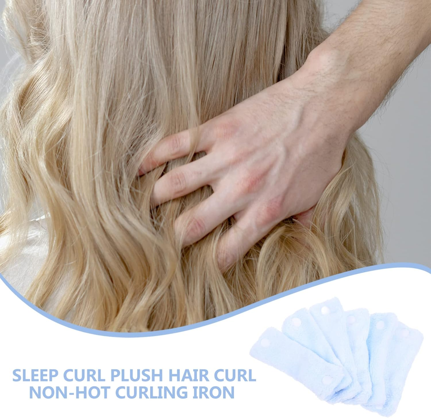 Beavorty Curler for Curly Hair Products No Heat Hair Curler Styling Satin Rollers image number 3