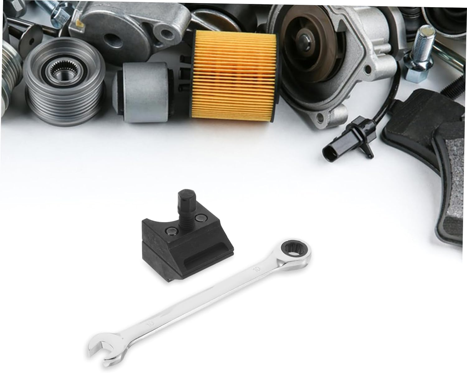 LOORGVEL Ball Joint Separator and Shock Absorber Spreader Tool with Wrench, Black Automotive Specialty Garage Tool for Suspension and Steering, Professional Vehicle Balljoint Removal Equipment image number 5