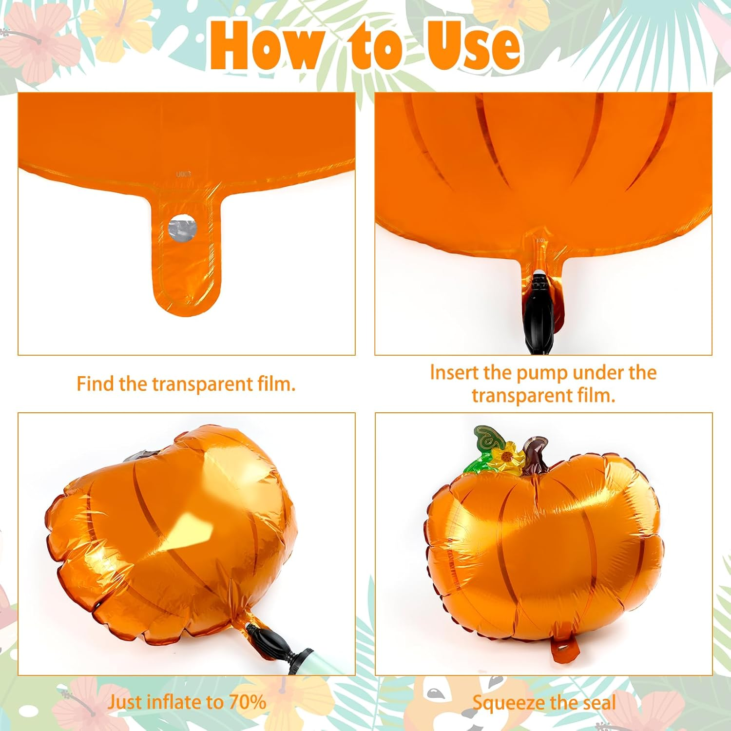 KUAOOAUK 12Pcs Forest Animal Balloons, Woodland Baby Shower Decorations, Birthday Party Decorations Animal Balloon, Safari Themed Animals Birthday Balloons, Balloon Animal Kit for Boys Girls Camper image number 5