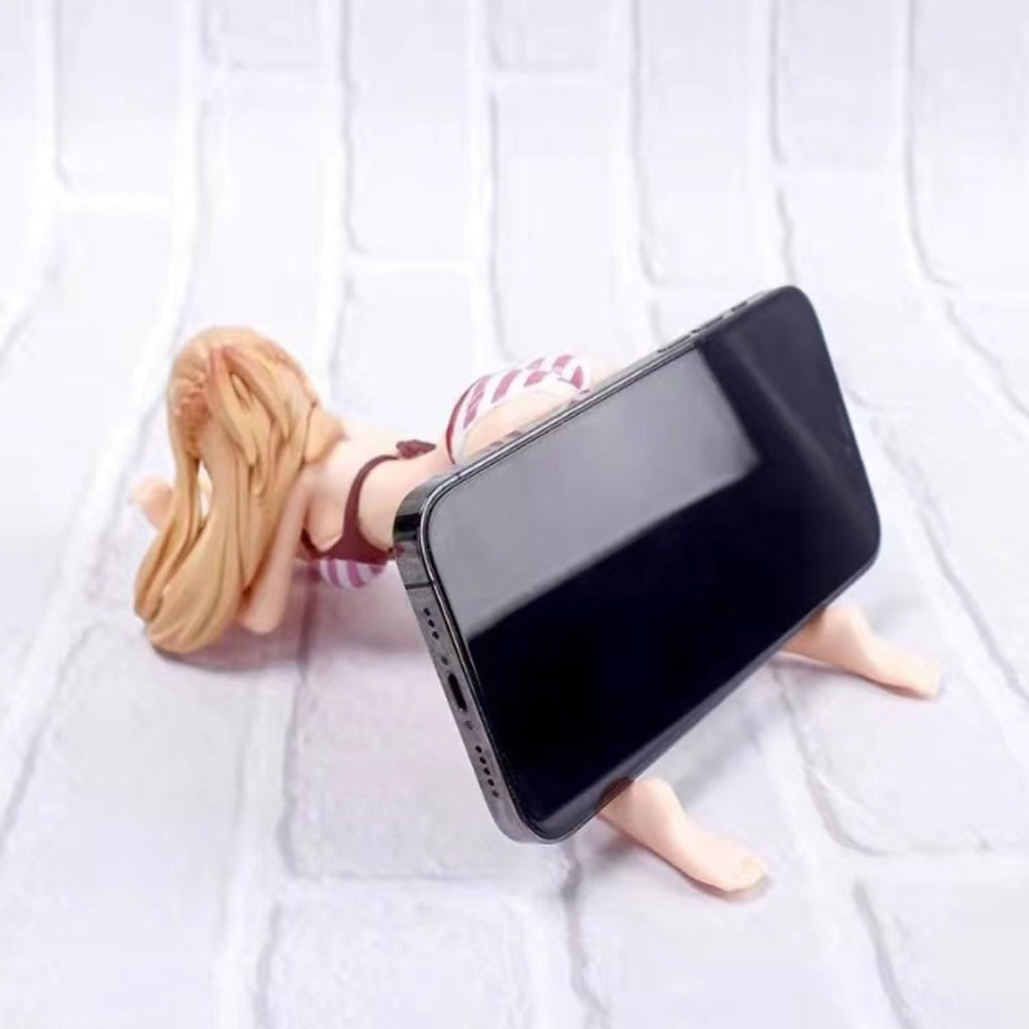 1PCS Yuuki Anime Action Figure, Detachable Multicolor Collectible Character Statue PVC Dolls Gifts Anime Cartoon Phone Bracket Desktop Decoration Ornament Swimsuit Doll Car Toy 3D Model image number 3