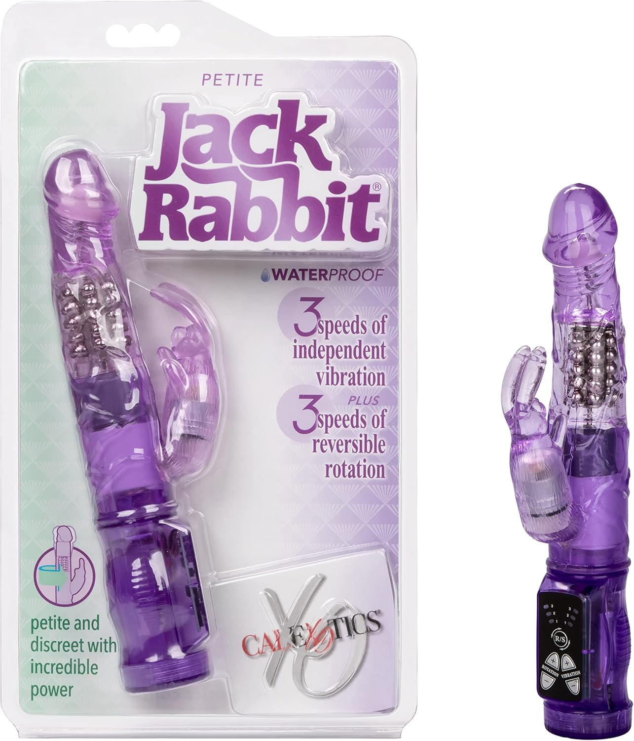California Exotic Novelties Petite Jack Rabbit Vibrator, Purple