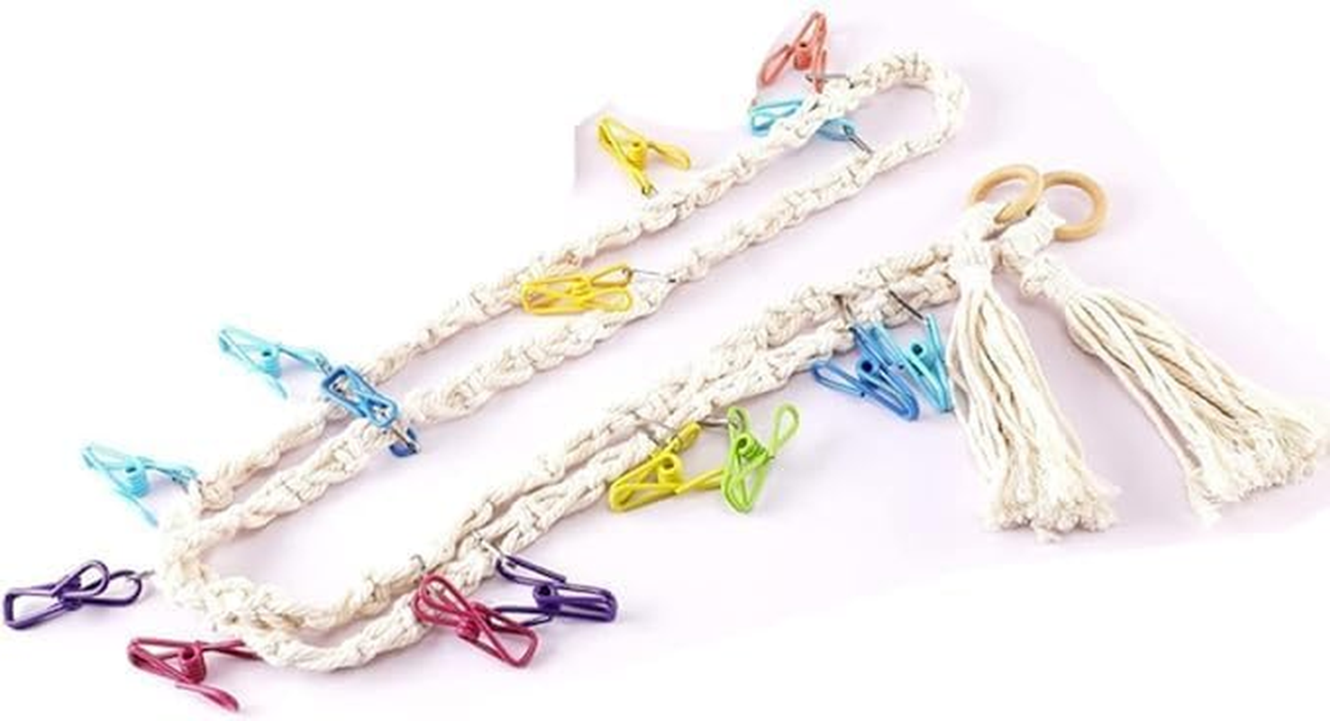 Cotton Stuffed Animal Storage Chain with Clip,1Set Stuffed Animals Storage Chain Stuffed Animal Storage Hanging Chain with Clip,Stuffed Animal Display Holder Chain,Hanging Stuffed Animal Storage Chain image number 3