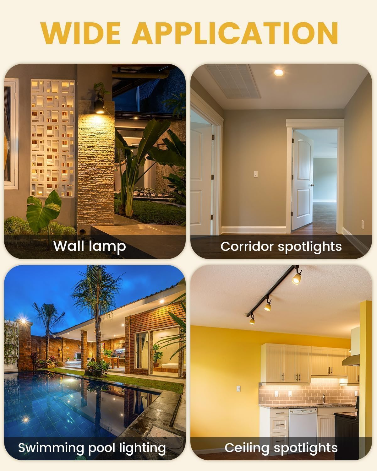 Bonlux MR11 12V 10W Spotlight Bulb 2 Pin 35Mm GU4 Halogen Bulbs, MR11 Bulb Dimmable Warm White 2800K Glass Cover for Kitchen, Bathroom Lighting, Pack of 8 image number 1