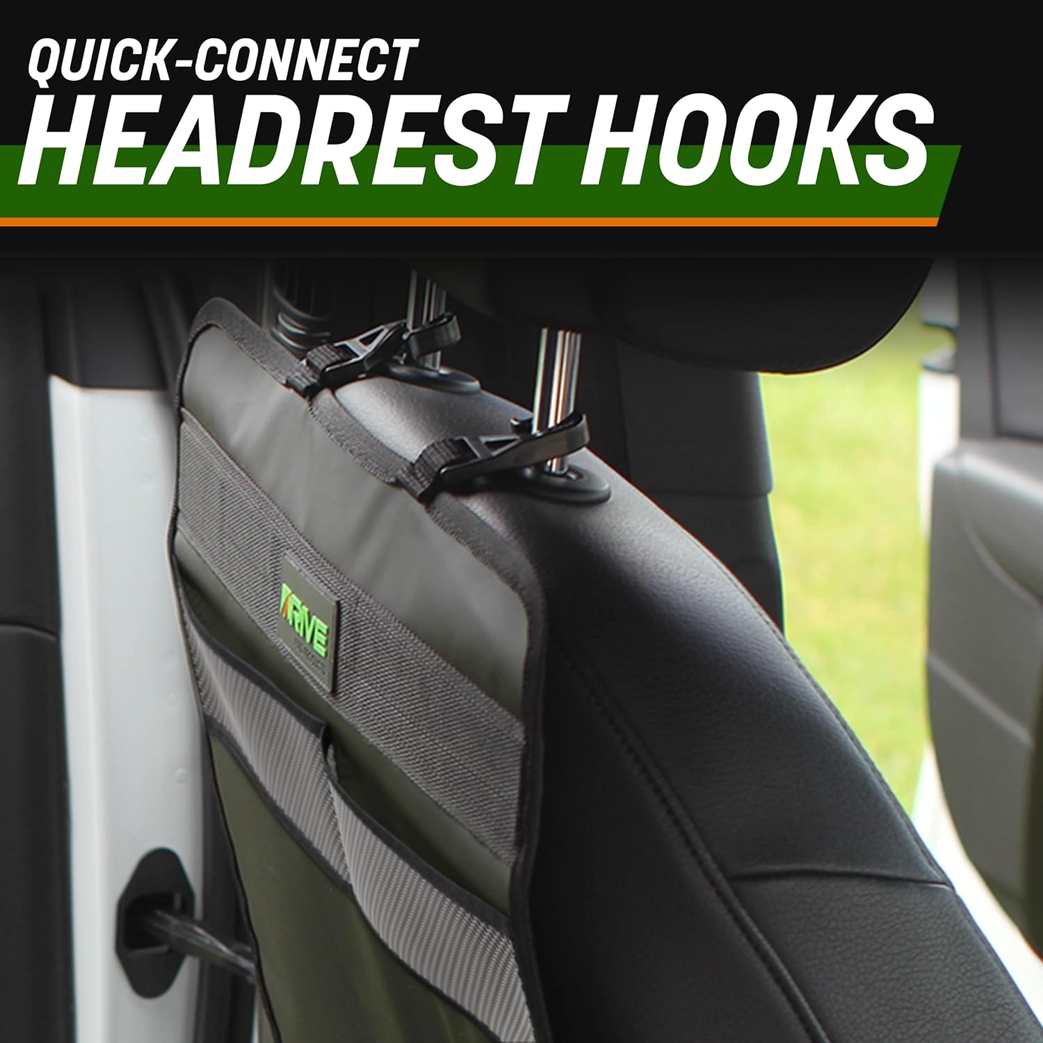 Drive Auto Products Heavy Duty Kick Mats, Black (2 Pack) - Best Car Seat Back Protector, Reversible Backseat Child Kick Guard Protects Automotive Leather Fabric from Dirt - Industrial Strength Mat image number 6