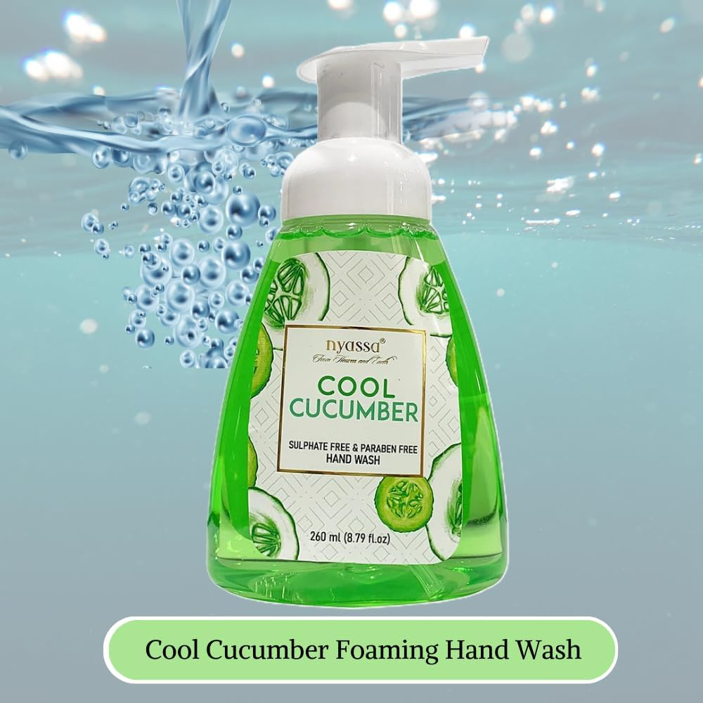 Nyassa Cool Cucumber Foaming Handwash 260Ml Sulphate and Paraben Free image number 5