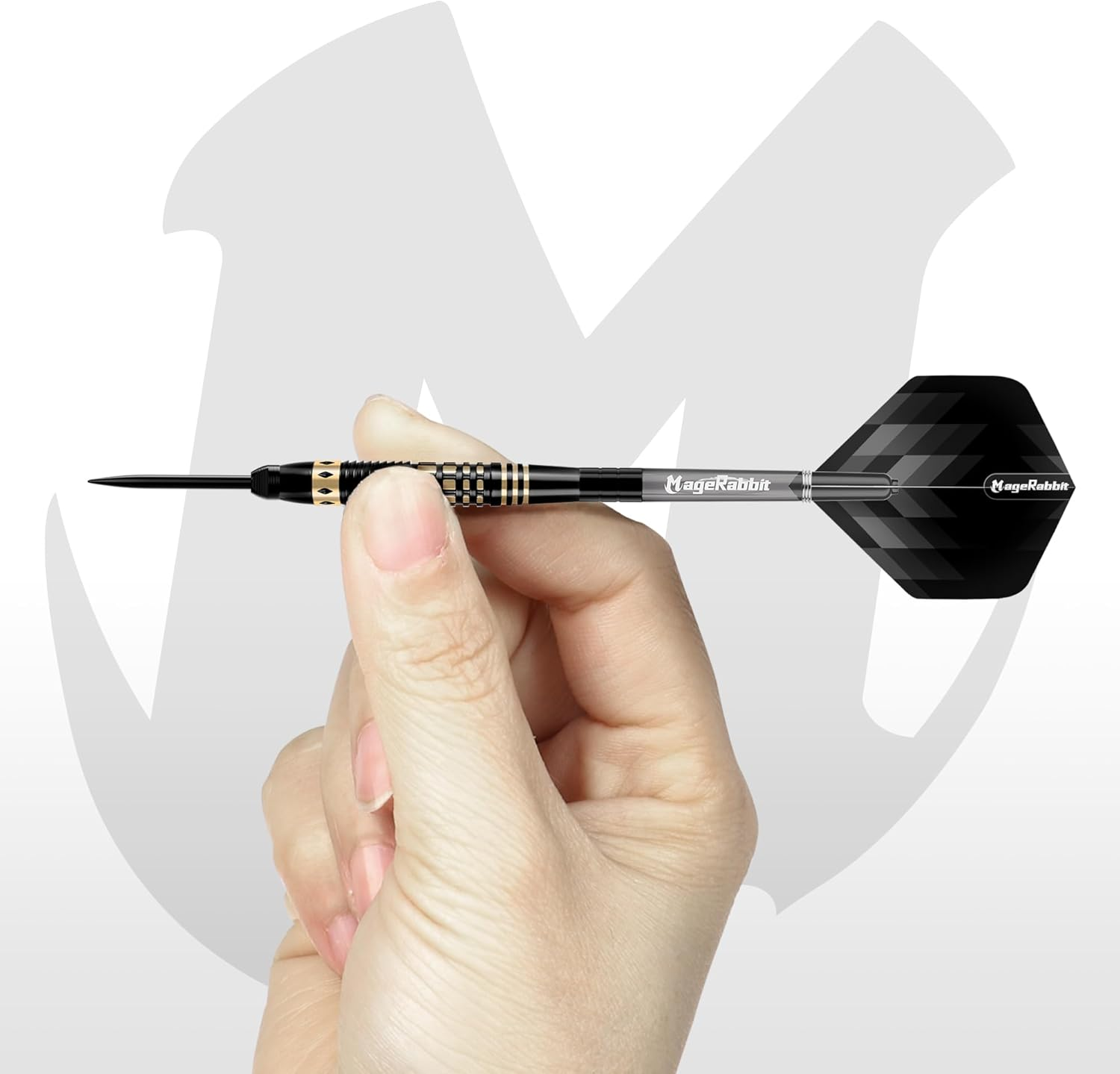 Magerabbit Professional Steel Darts Set,Copper Barrel,Metal Tip Darts with Dart Carrying Case +Extra Flight+ Alum Shafts+Dart Tools. Metal Darts,Steel Tip Darts for Dartboard image number 4