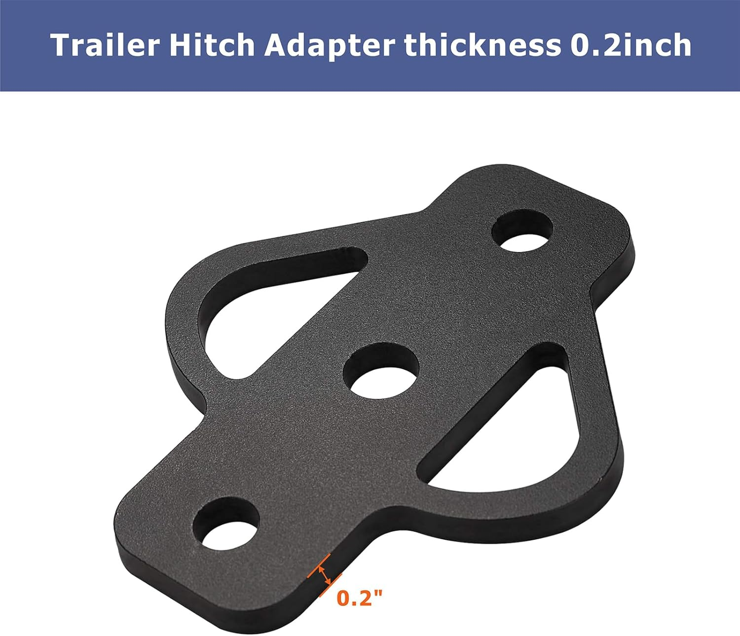 3-Way Trailer Hitch Adapter Steel Hitch Mount with Bolt for ATV Lawn Mower Golf Cart Yard Cart Garden Tractor Flat Towing Tow Ball Mount (1) image number 3