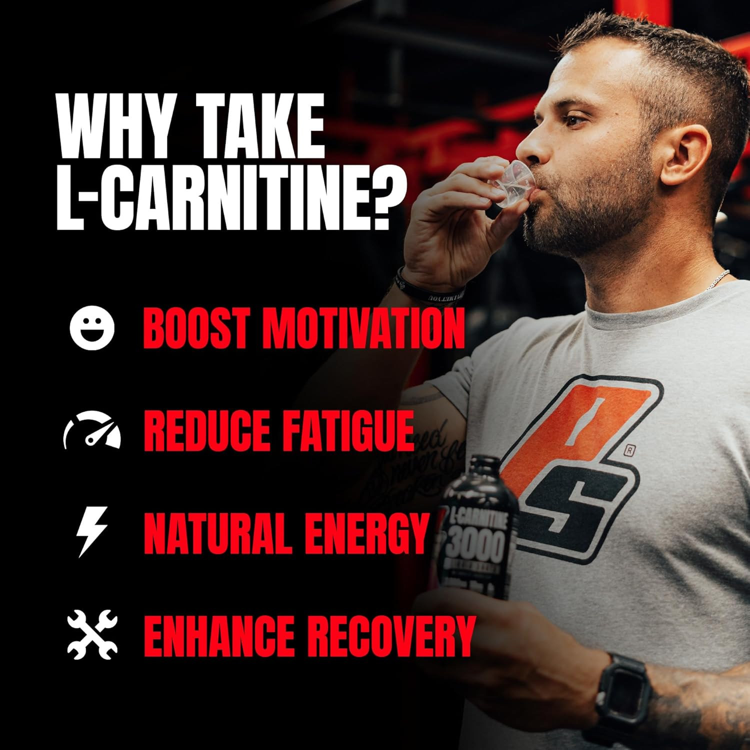 Prosupps L-Carnitine 3000 Liquid Fat Burner, Stimulant Free Metabolic Enhancer, 31 Servings (Berry Flavor) image number 3