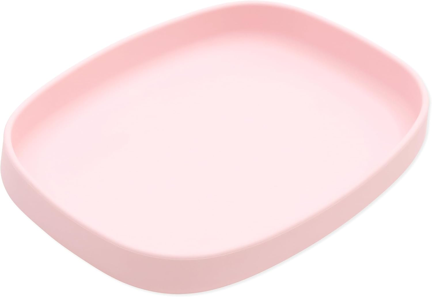 Bumkins Silicone Suction Grip Tray, Kids Large Plate, BPA Free, Microwave and Dishwasher Safe, Marble