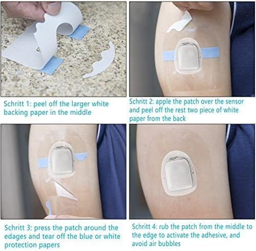 Omnipod Adhesive Patches, 40 Pack Waterproof & Breathable Patches for Omnipod 5 and Dash, Premium Transparent Overpatch for Omnipod Sensor, Hypoallergenic CGM Tape, Pre-Cut Adhesive Patch - GTAGKOMMEN image number 1