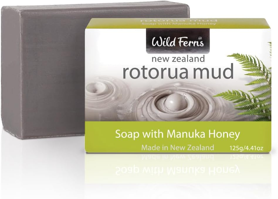 Wild Ferns Rotorua Mud Soap with Manuka Honey, 125 G