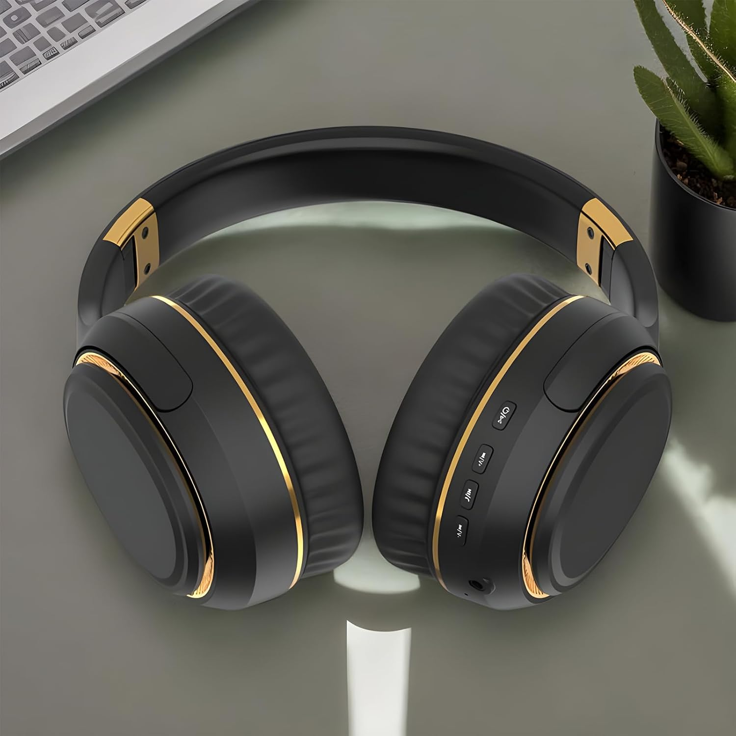 Wireless Headphones-Accessory Audioos, over Ear Audio Device | Noise Cancelling Musical Instrument with Rechargeable Battery, Comfortable Suitable Equipment, Audio Companion For image number 6