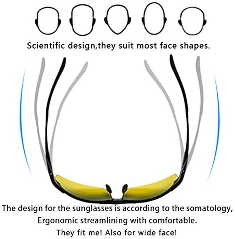 Upaclaire Night Vision Glasses and High Definition Polarized Sports Sunglasses image number 5