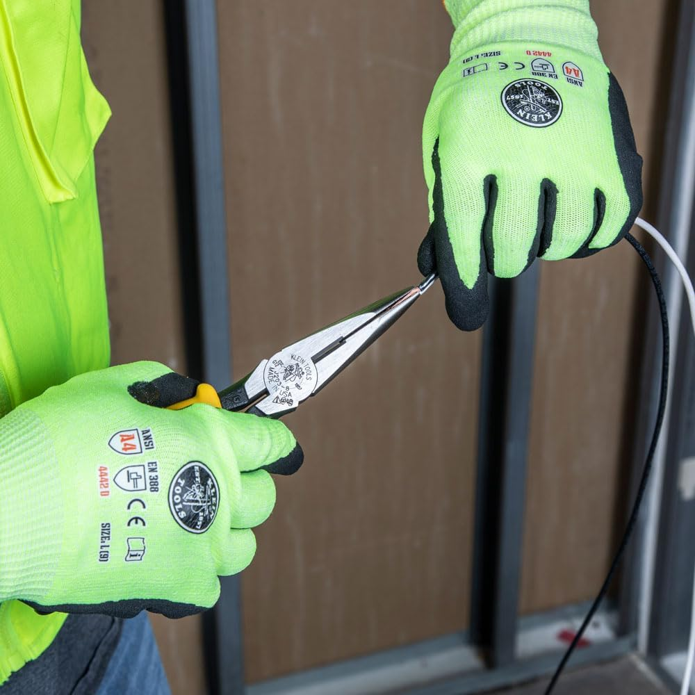 Klein Tools J203-8 Needle Nose Pliers with Cutter, Heavy Duty 8-Inch Journeyman image number 1