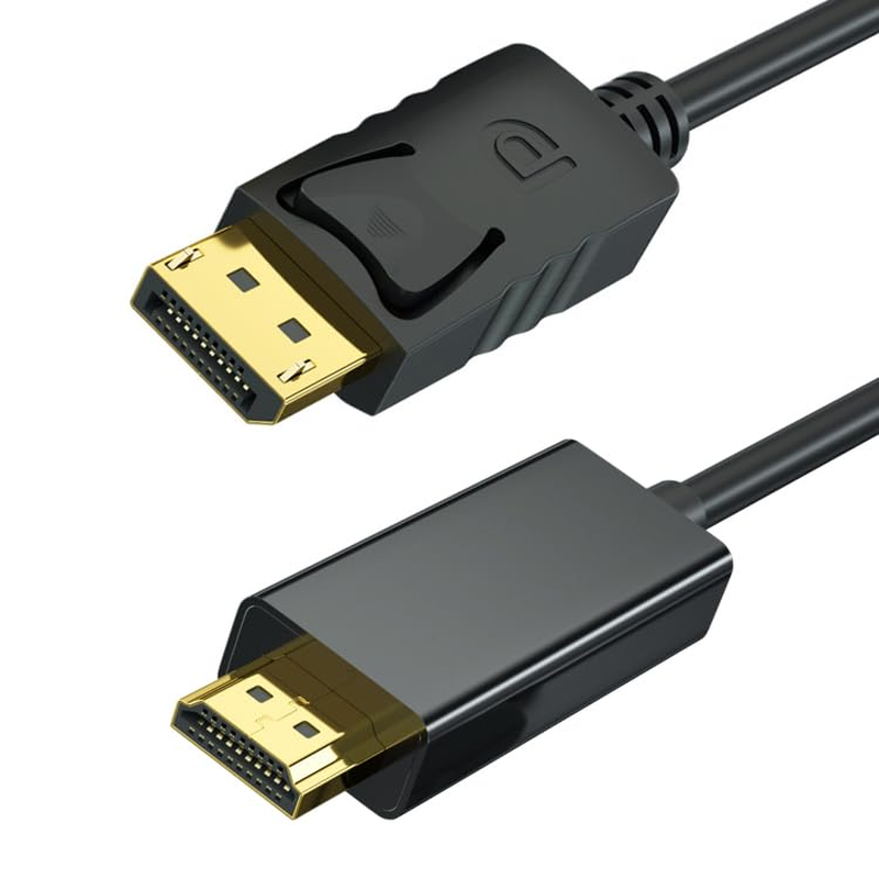 Hexchuang 4K Displayport to HDMI Cable Uni-Directional Display Port to HDMI Compatible with Hdtv/Monitor/Projector Conversion Cord (3M) image number 3