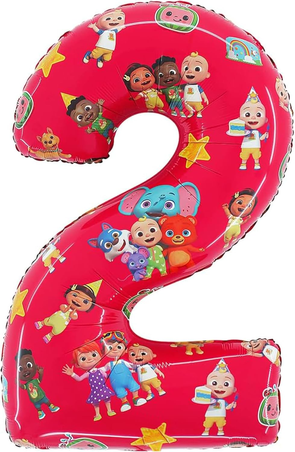 Toyland&reg; 27 Inch Cocomelon Number Foil Balloon - Kids Party Balloons - Number 1-2 Available