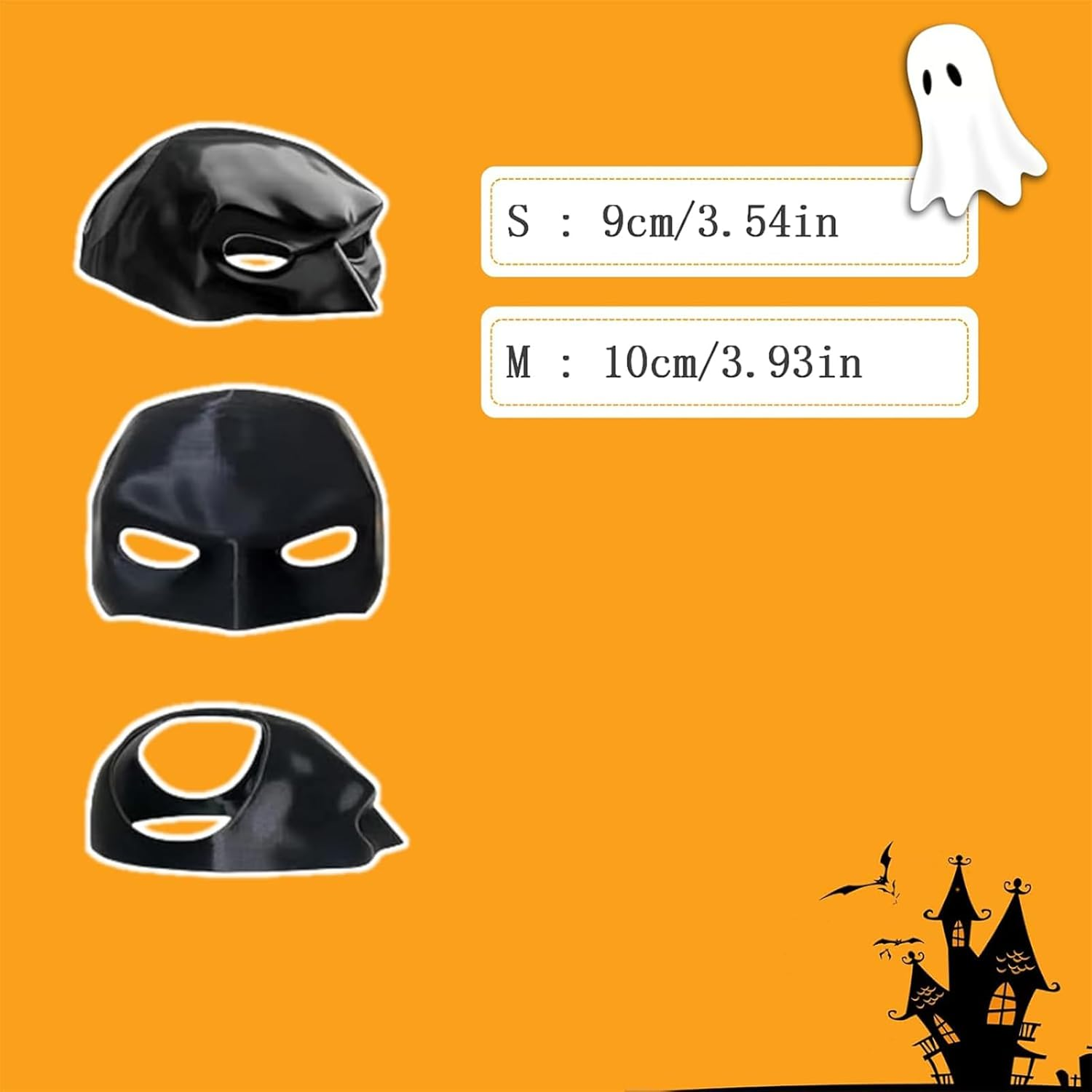 Batcat Mask, Bat Mask for Cats, Funny Black Bat Mask for Cats, Cat Clothing, Pet Costume for Halloween or Daily Fun (S) image number 3