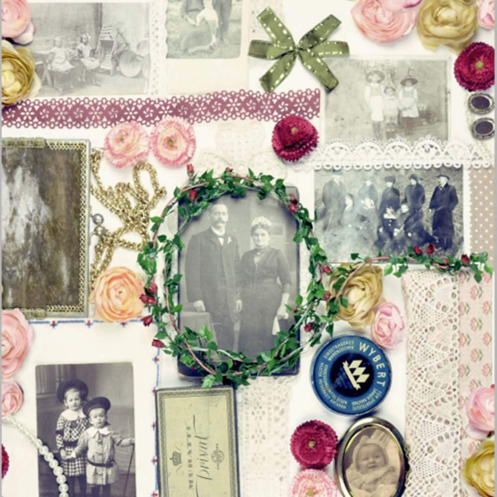 D-C-Fix 346-0623 Decorative Self-Adhesive Film, Vintage Photographs, 17" X 78" Roll - 67W X 200L Cm, Marble Black image number 3