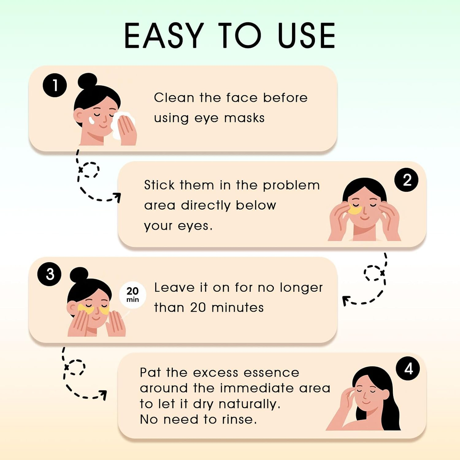 Under Eye Patches under Eye Mask for Puffy Eyes Dark Circles Bags and Wrinkles with Collagen Relieves Pressure and Reduces Wrinkles Revitalises and Refreshes Your Eye Skin(60Pcs) (Gold)