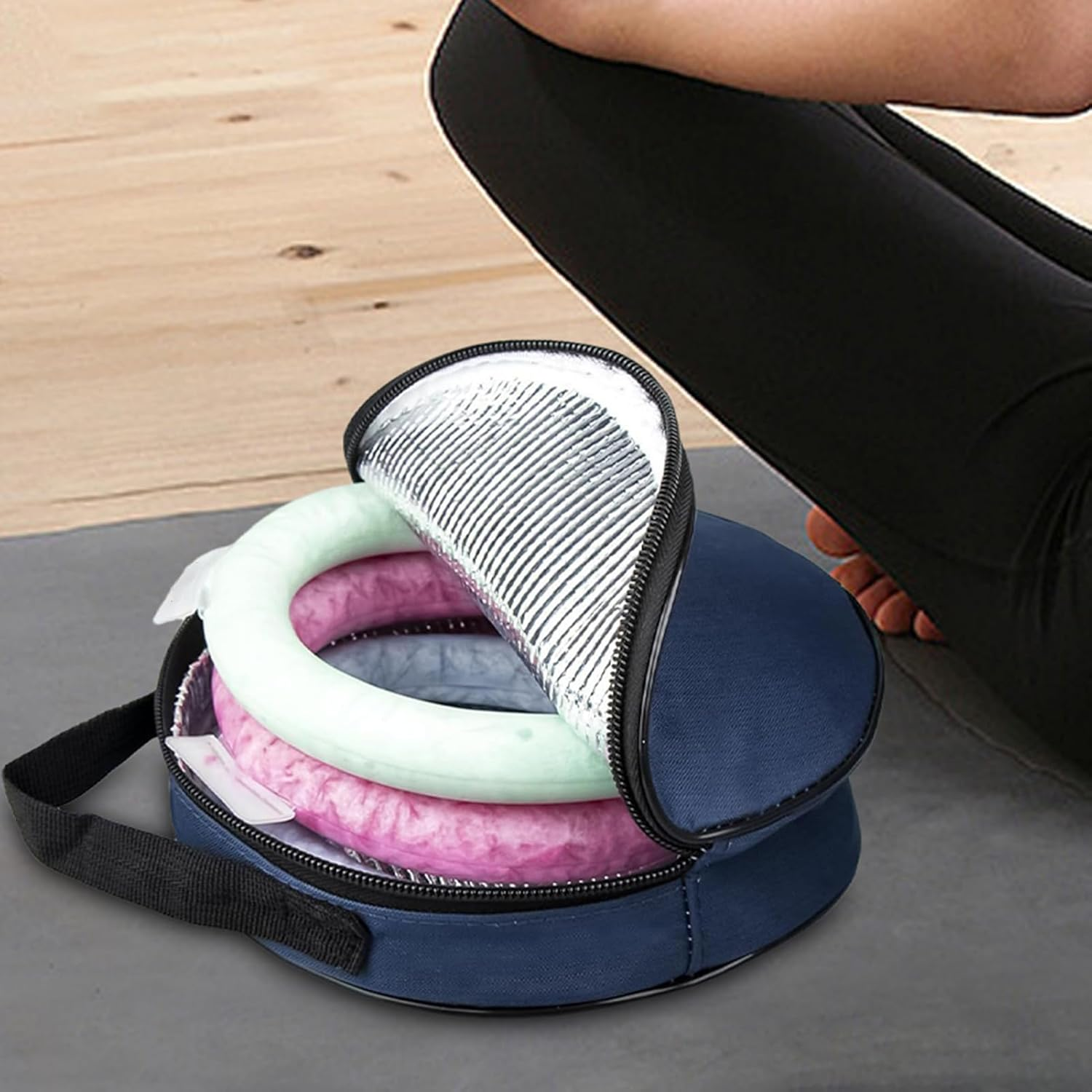 Neck Cooling Band Case, Travel Pouch for Cooling Neck Device, Waterproof Neck Cooler Bag, Ice Cooler Tube for Cycling for Camping, Running, Backpacking, Hiking, Outdoor Activities, Cycling image number 4