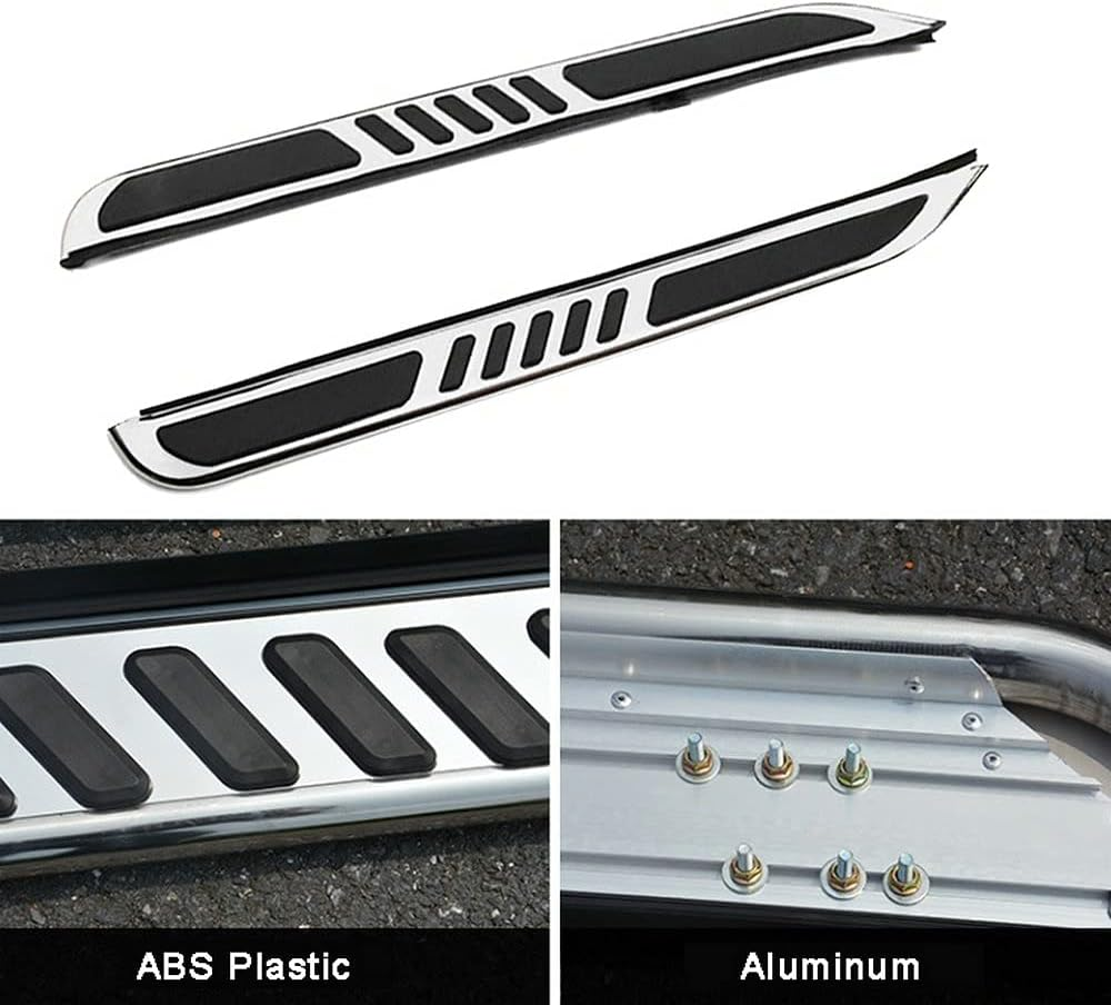 2Pcs Aluminum Running Boards Fixed Nerf Bars Side Steps with Brackets Compatible with KIA Carnival 2022-2025 (DF)