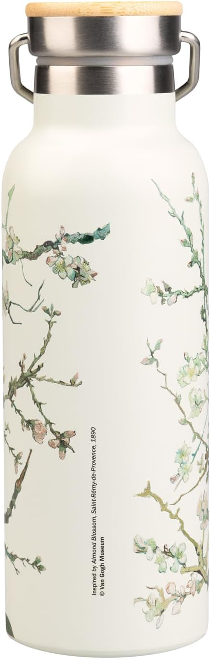 Grupo Erik Metal Water Bottle 500Ml / 17Oz - Van Gogh | Hot and Cold Water Bottle Stainless Steel, Cute Travel Bottles Gym | Van Gogh Gifts under 20 Pounds image number 2