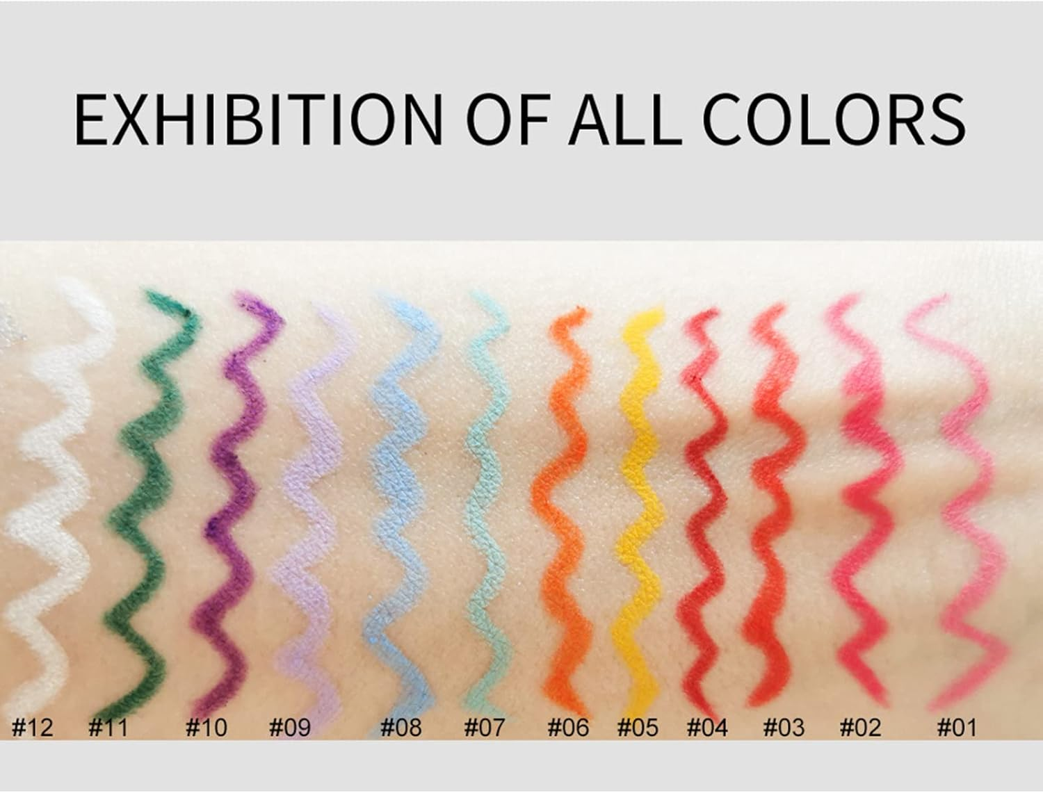 Fantasyday 12Pcs/Set Colorful Eyeliner Matte Smooth Makeup Waterproof Longlasting Smudge-Proof Eye Makeup Pencil image number 1