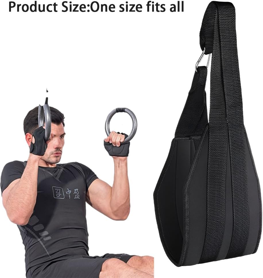 2 Pack Fitness Hanging Ab Straps,Pull up Straps,Arm Pull up Workout Support,Abdominal Training Workout Equipment,Arm Support Slings,Fr Home,Gym Workout image number 4