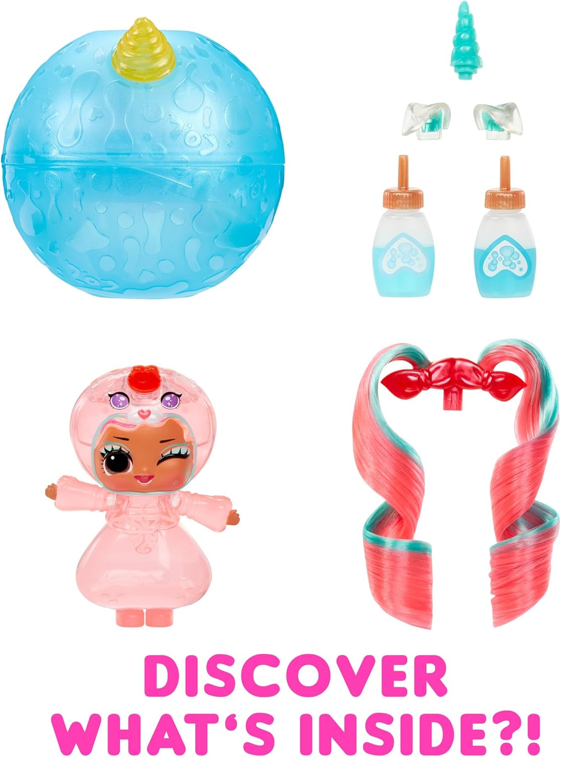 L.O.L. Surprise! Unicorns Tots - Includes 1 Doll, with 2 Colourful Potions, Lava Lamp Experience, and Transparent Features, 8 Dolls to Collect, for Children Ages 4+ image number 5