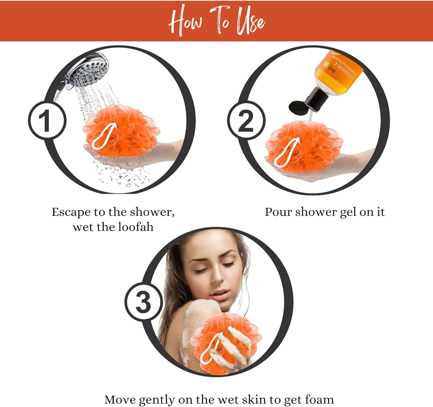 Bodyherbals Brightening Booster Orange Shower Gel with Skin Conditioners, 200Ml