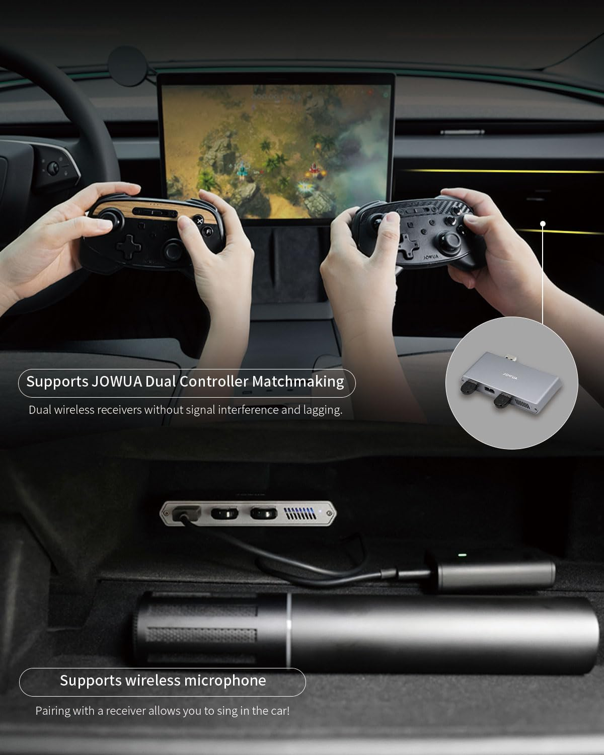 JOWUA 1TB SSD 3-Port HUB for Tesla 2025 New Model Y, 2024-2025 Model 3 Highland, Model X, Model S, Cybertruck 1, 3 USB-A Ports, Supports USB 3.2 Gen 2 and M.2 Nvme SSD image number 5