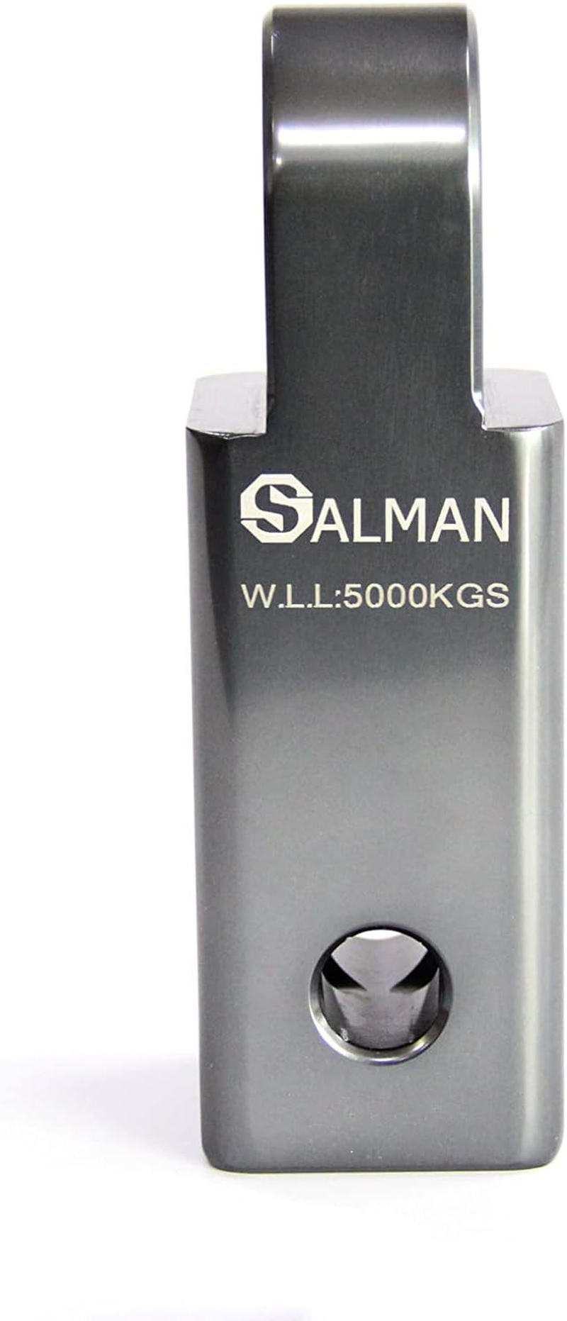 Salman 5T Aluminum Alloy 6061 Hitch Receiver Winch Accessories, Grey, 50X50X155Mm image number 2