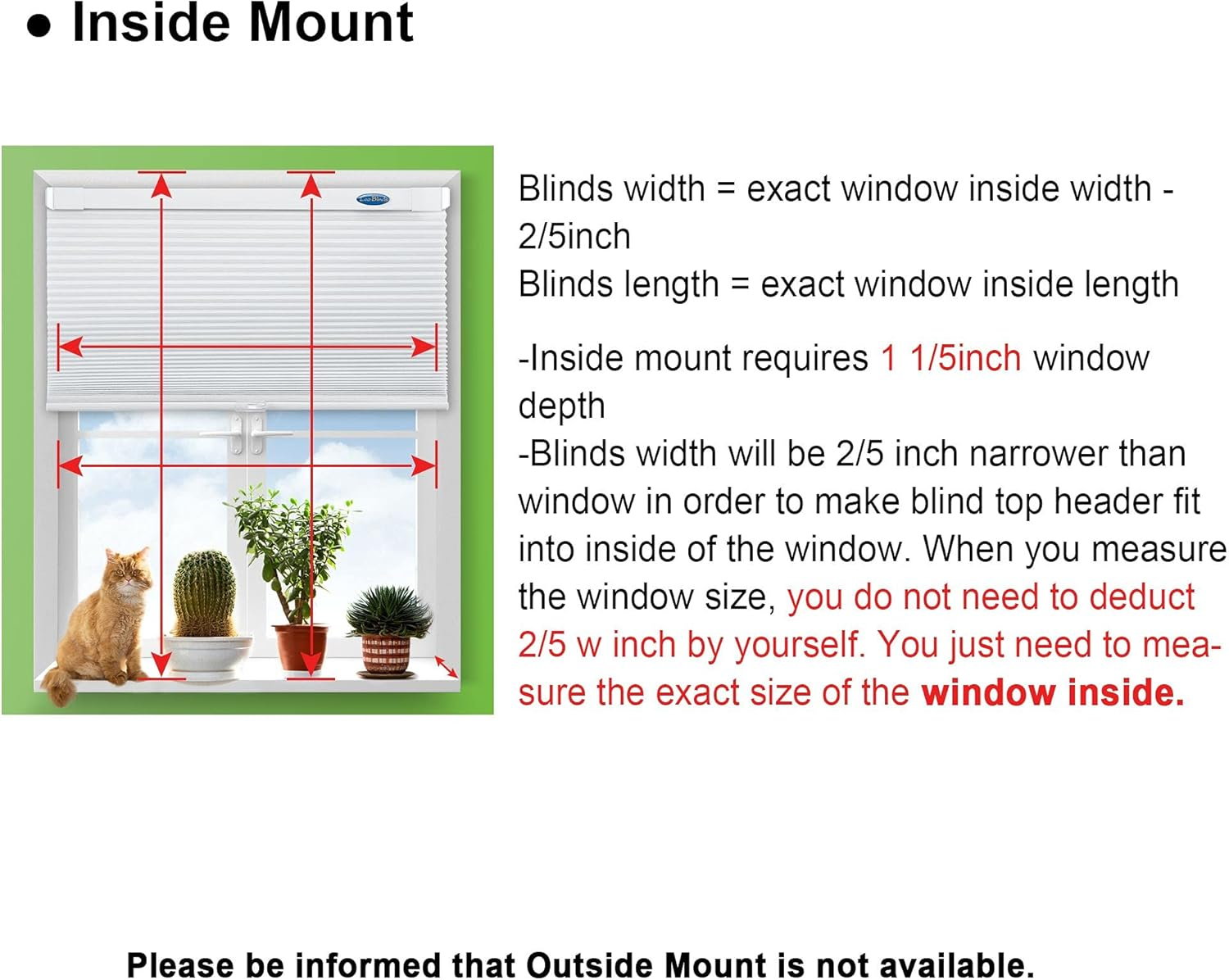 Lazblinds Cordless Cellular Shades No Tools No Drill Blackout Cellular Blinds for Window Size 27" W X 64" H, Dark Coffee image number 1
