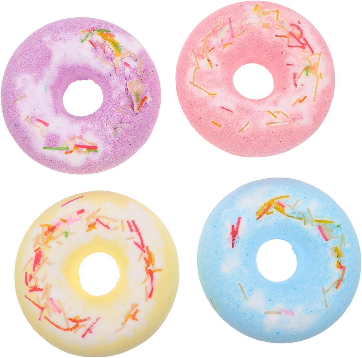 OHPHCALL Natural Bath Salt 4 Pack Cake Shape Skin Softening Nourishing for Relaxing Spa Random Color image number 6