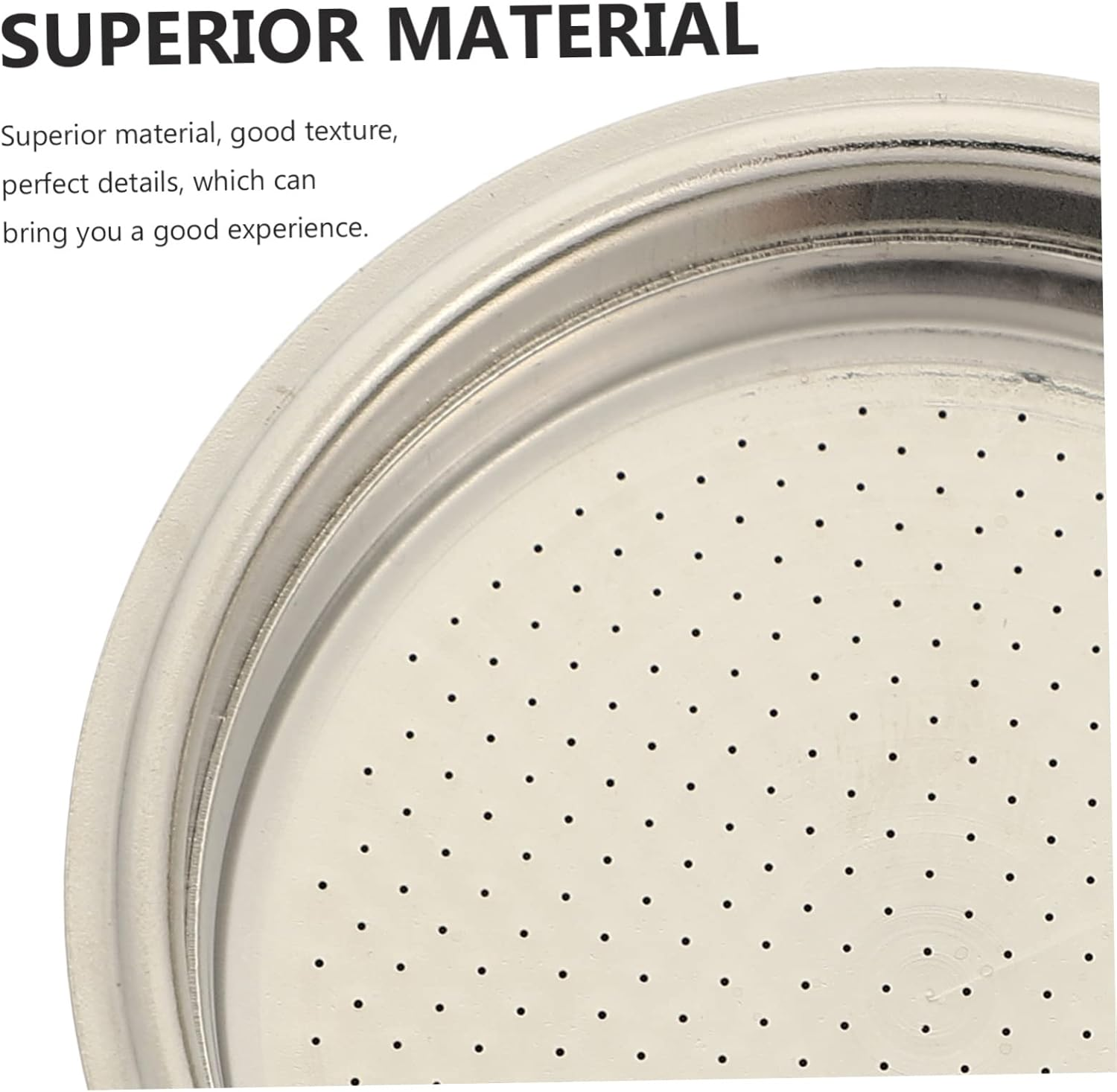 COHEALI Double Stainless Steel Coffee Machine Filter Cup Reusable Espresso Strainer Basket for Home Coffee Bar Easy to Install and Wash Replacement Part