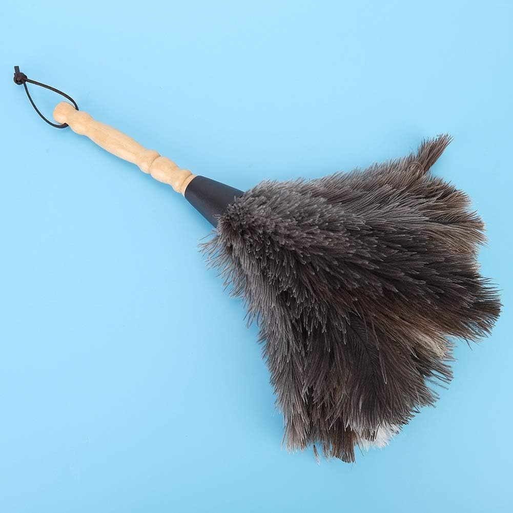 Ostrich Feather Duster, Multipurpose Cleaning Supplies Reusable Car Duster Interior Exterior Cleaner Washable for Cleaning Supplies Keyboard Home Office image number 2