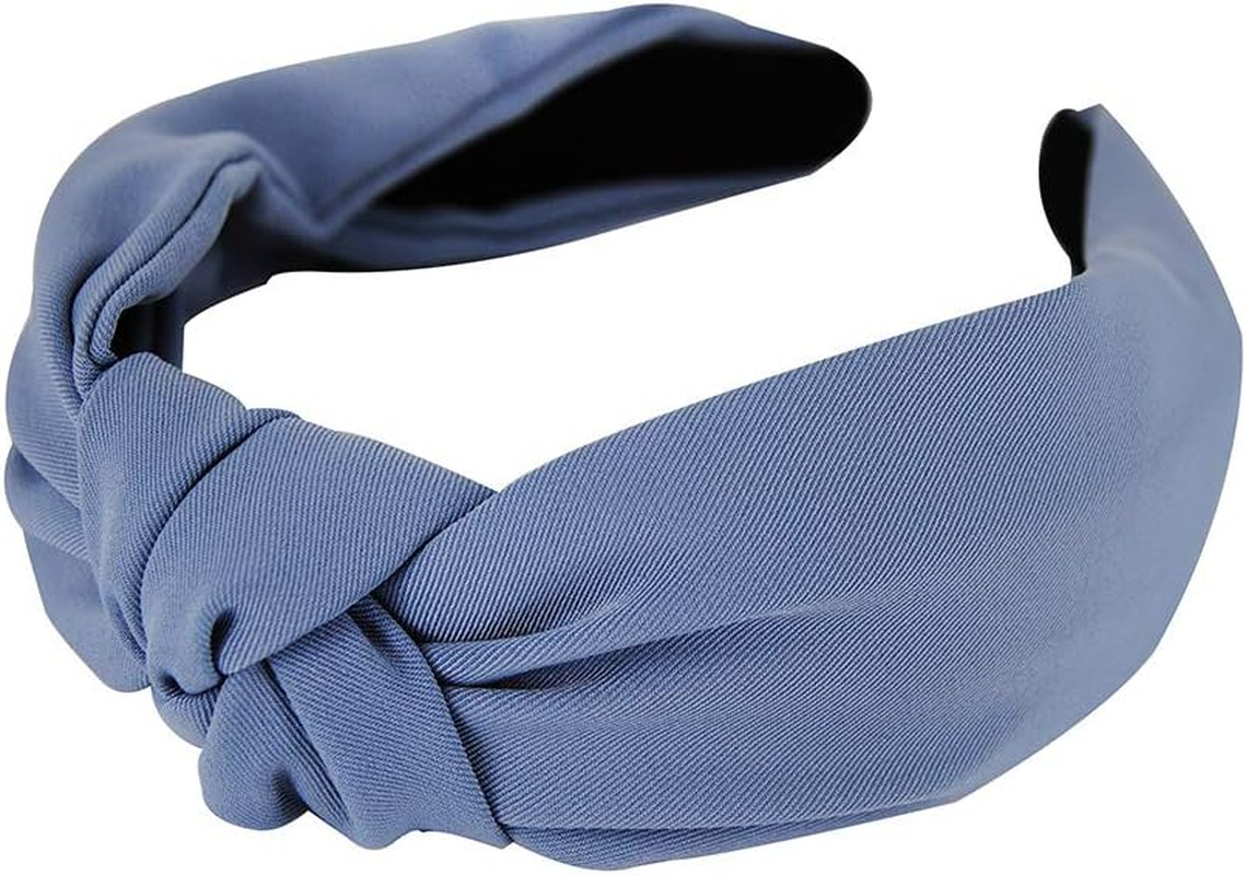 Axy HR35 Fabric Headband with Knot Vintage Beautiful Headband Hair Accessories Light Grey