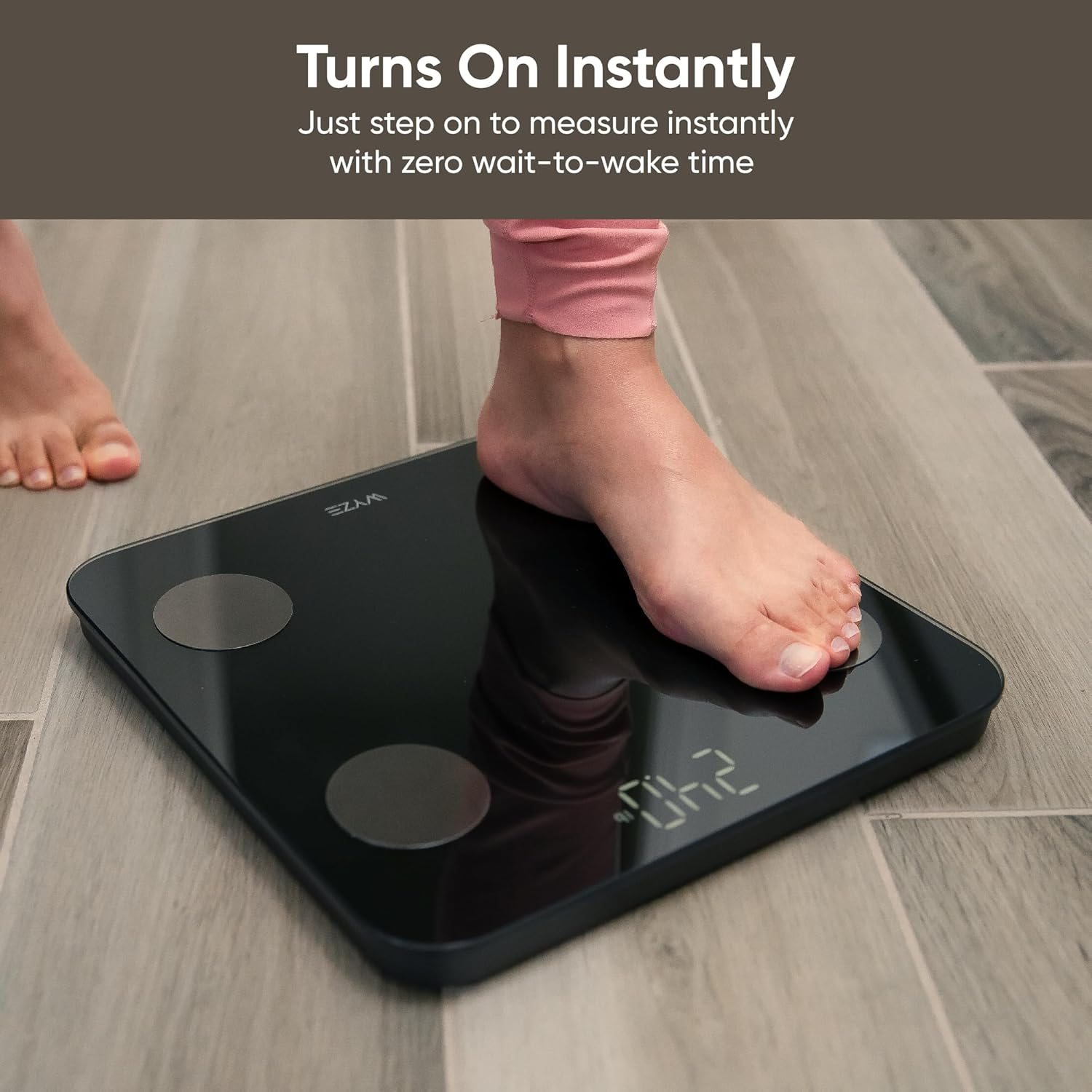 WYZE Body Fat Scale S, Digital Bathroom Scale, Body Composition Analyer, Baby/Pet Mode, 400 Lb Black