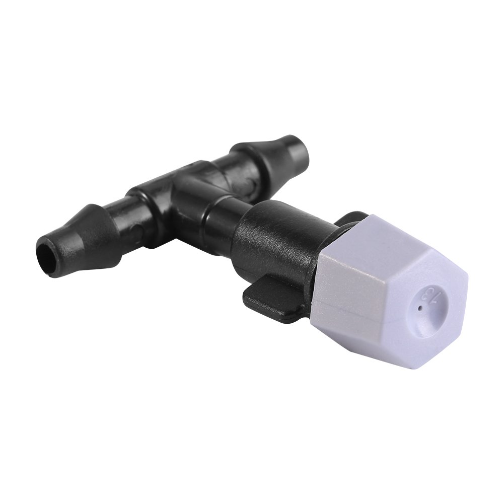 Ejoyous Mist Drip Irrigation Kit, with Faucet Connector+Quick Joint+Nozzles (10-24Pcs) Vortex Nozzle Built-In Filter Anti-Clogging Removable, for Greenhouse/Garden Drip Irrigation (10M)