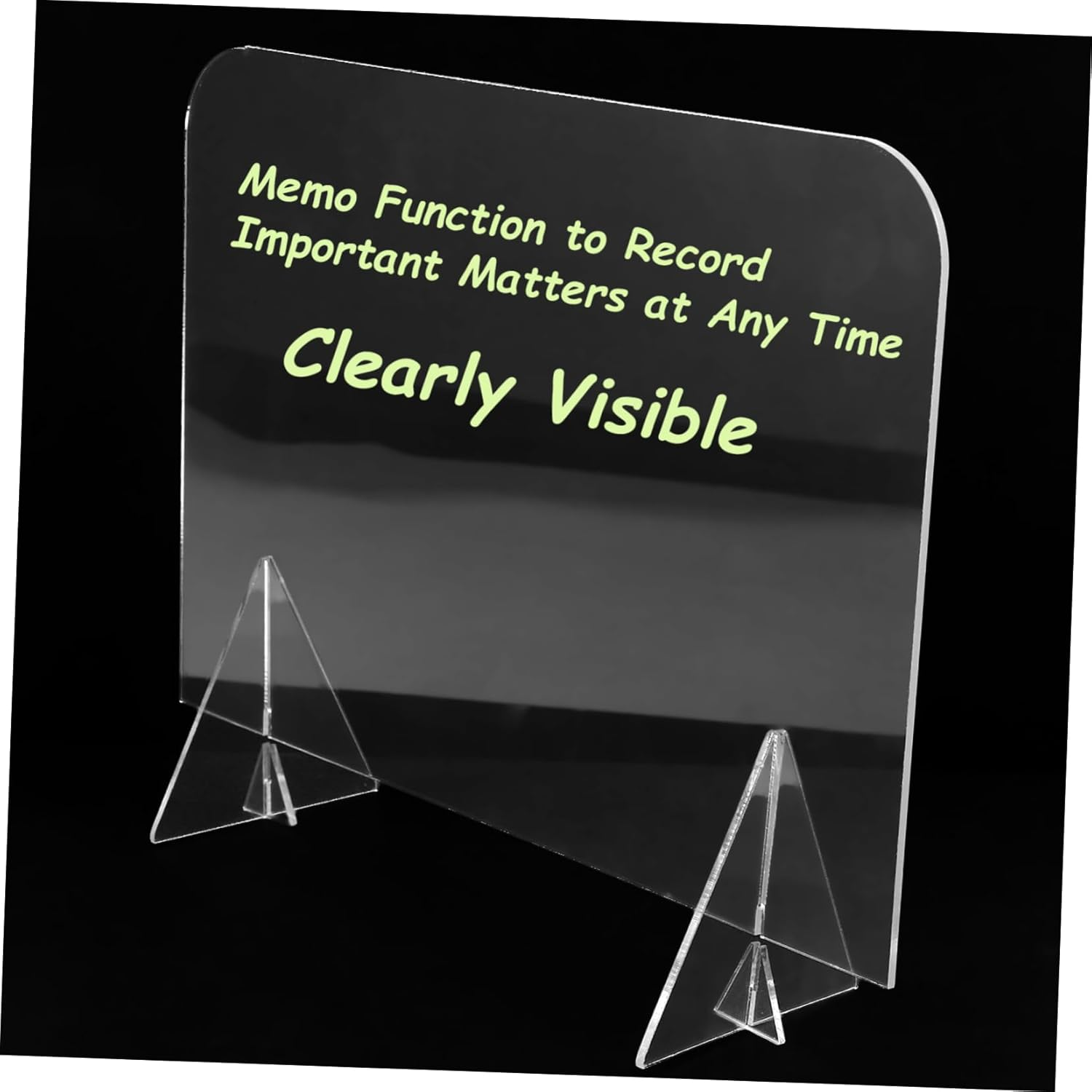 HOODANCOS Acrylic Writing Memo Board Portable Notepad Dry Erase Board Stand for Boys and Girls image number 5