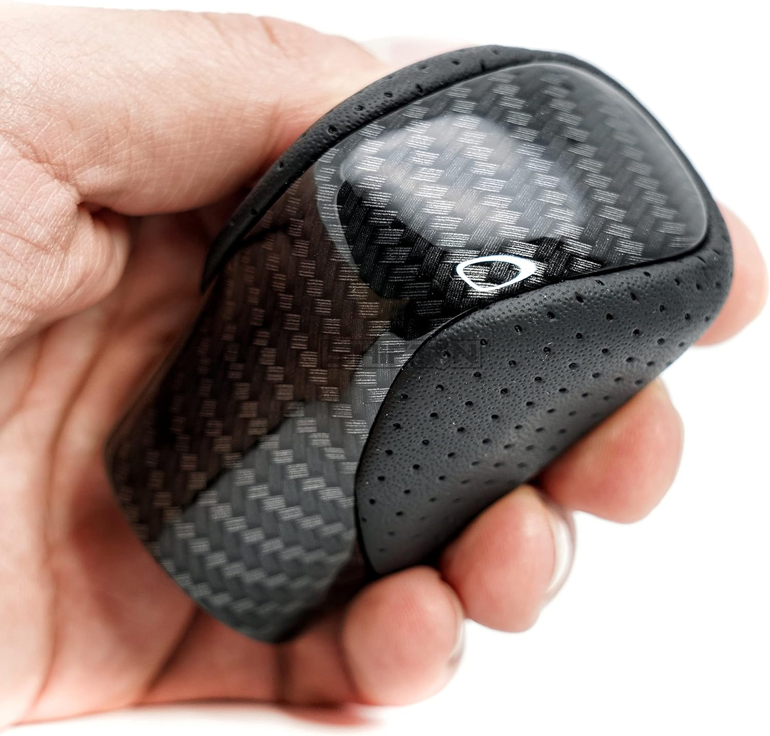 Gear Shift Knob Shifter for Lexus ES GS GX Is NX RC RX 200T 300 350 3450H 450Hl 350L (Punched Black Leather/Carbon Pattern) image number 5