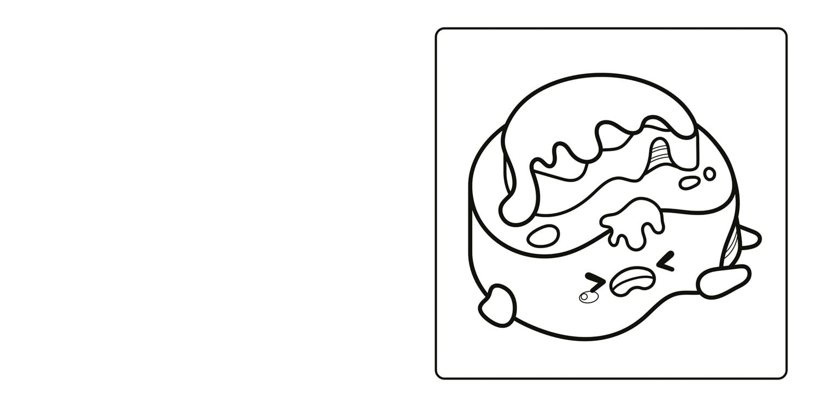 Cosy Cute Yum Yum Colouring Book: a Deliciously Cozy Coloring Book for Tweens, Teens and Adults to Relax With! for Fans of Coco Wyo and Tiktok Colouring image number 1