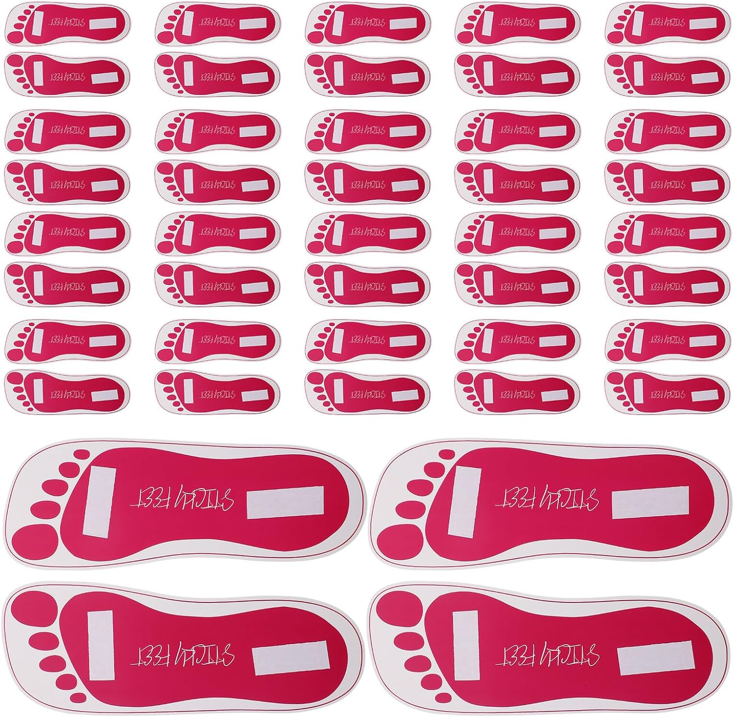 Healeved 25 Pairs Disposable Self-Tanning Foot Pads for Spray Tan Soles Sticky Feet Protectors for Salons and Mobile Professionals