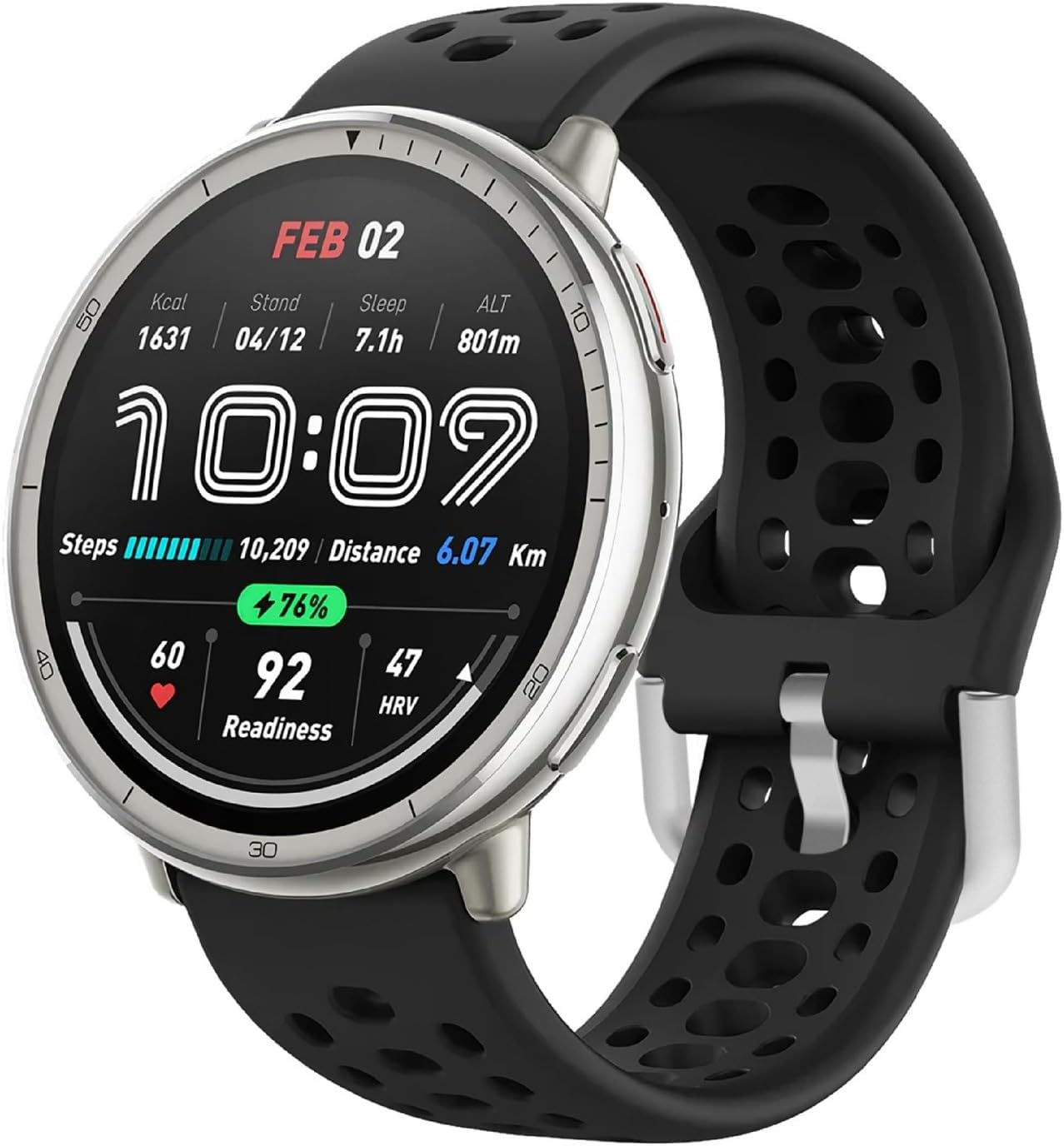 GIOPUEY Armband Kompatibel Mit Amazfit Active 2, Weiches Silikon Armband [Verschlei&szlig;fest] [Atmungsaktiv] Ersatzarmband