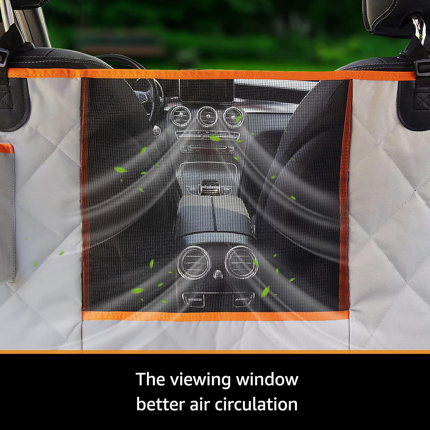 Ibuddy Dog Seat Cover for Tesla Model 3 Waterproof Dog Seat Cover with Mesh Window Dog Car Hammock against Dirt and Dog Fur Durable Anti-Scratch Nonslip Machine Washable Back Seat Cover for Model Y image number 3