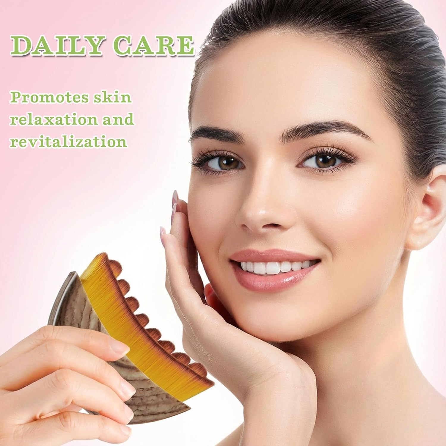 XINARIO Lymphatic Contour Face Brush &ndash; Manual Lymphatic Drainage Massager, Ergonomic Facial Cleansing Brush with Soft Bristles for Sculpting, Lifting & Glowing Skin, Perfect Skincare Tool & Gifts image number 1