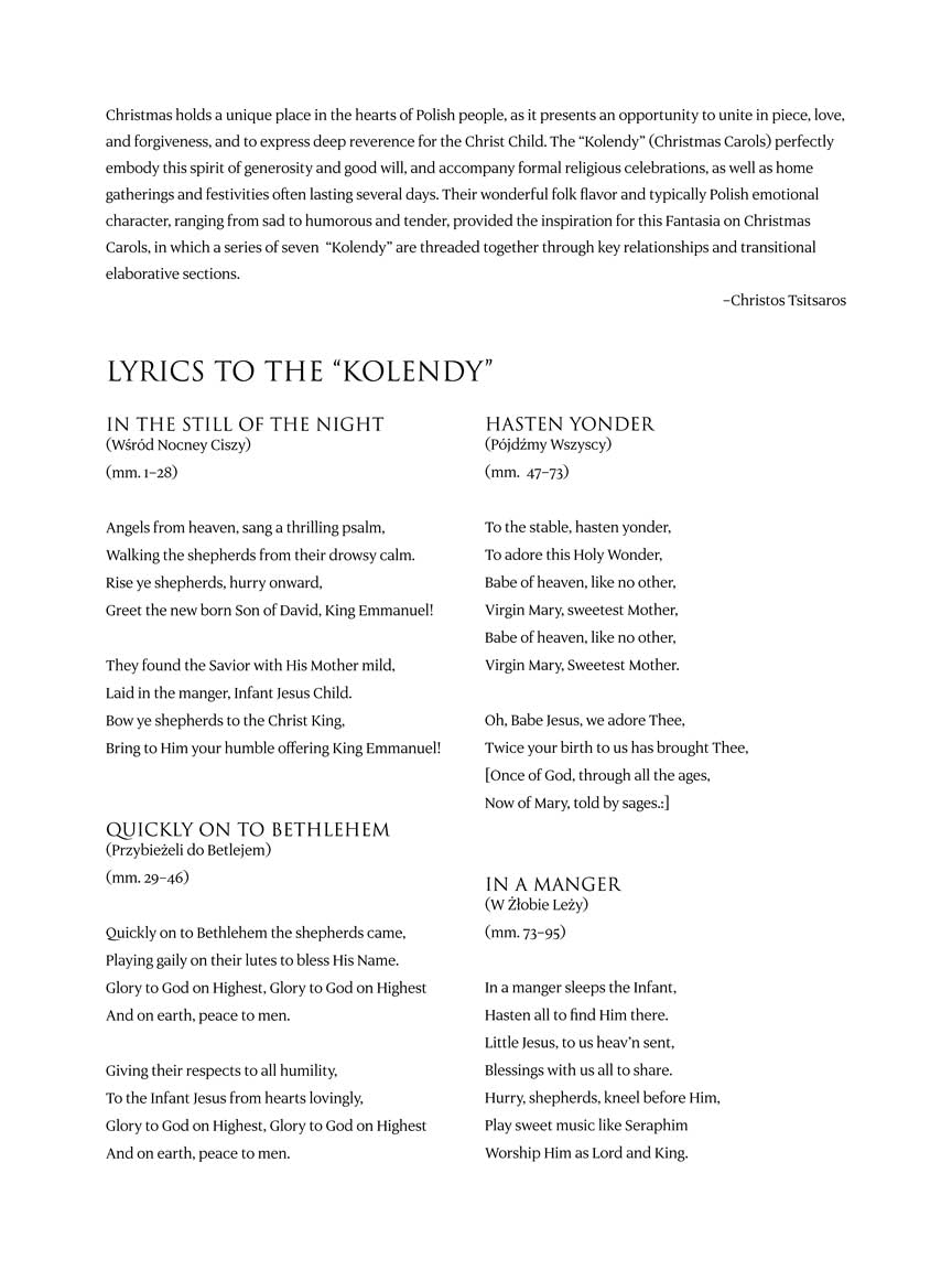 Fantasia on Polish Christmas Carols: a Medley of Seven Traditional Kolendy for Late Intermediate Piano image number 1