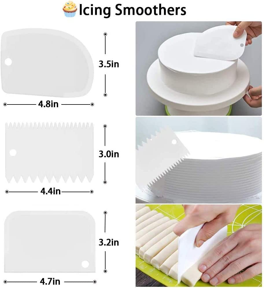 Jydirect 83 Pieces Cake Decorating Kits in a Box, Stainless Steel Icing Piping Nozzle Tip Set with 44 Icing Tips, Baking Frosting Tools Set for Cupcakes Cookies or Whipped Cream Clay for Making DIY at Home