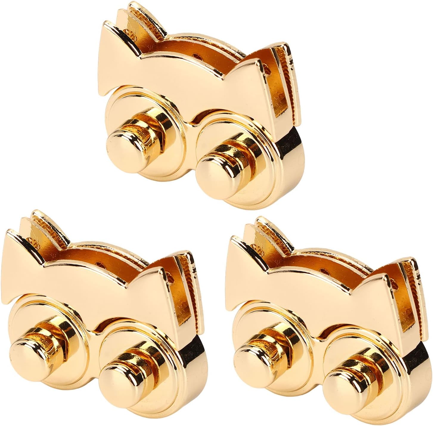 Outdoorm 3Pcs Thumb Purse Lock Owl Shape Alloy Material Decorative DIY Bag Making Supplies for Suitcases Leather image number 2