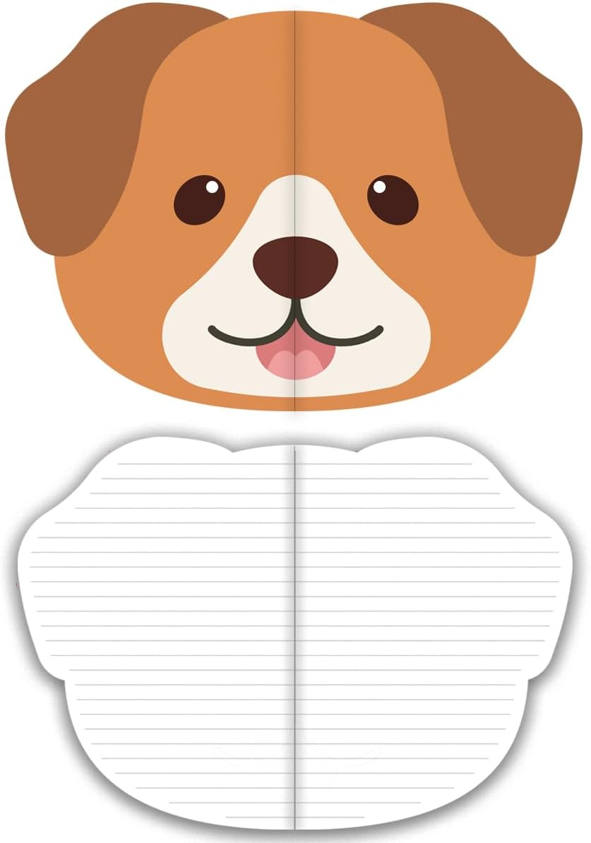 SIIXU Cute Animal Shaped Notebooks, 4 Pack A5 Lined Journal, Unique Aesthetic Design for School & Work Supplies image number 1